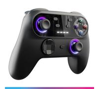 Oniverse Wireless Controller for Switch/Switch 2/Lite/OLED/PC/Mobile, Hall Effect Joysticks, Gyroscope, Macro Buttons, Turbo Mode and Adjustable Vibrations, LED, 6h Battery Life - Walli (Black)