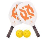 Onix Recruit Pickleball Starter Set Includes 2 Paddles and 2 Pickleballs For All Ages and Skill Levels to Learn to Play, White, 3.00 x 8.00 x 16.00"