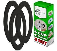 ONIX TECH 3 Pieces Rubber Gasket 6 Cup with Diameter Ø 77/61 mm is suitable for Giannina Italian Coffee Makers - Warranty 5 Years