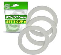 ONIX TECH 3 Pieces Rubber Gasket is Suitable for 6 Cup Italian Coffee Makers for Stella - Warranty 5 Years
