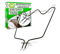ONIX TECH Bottom Heating Element for Oven 1150W 220V/240V with Original Code 481010551720 C00319574 for Whirlpool for Indesit - Warranty 5 Years