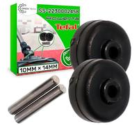 ONIX TECH Kit Small Rollers for Cordless Vacuum Cleaner Brush and the Axis with Original Code SS-2230002458 for Tefal for Rowenta - Warranty 5 Years