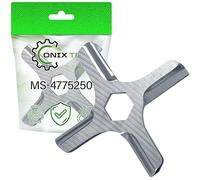 ONIX TECH Mincer Blade 46 mm with Inner Diameter 8 mm for Meat Grinder Electric with the Original Code MS 4775250 for Moulinex HV4 HV8 A15 - Warranty 5 Years