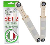 ONIX TECH Pack of 2 Shock Absorber Washing Machine with Original Code 132255301 1322553015 for Electrolux 215 mm - 300 mm 80N - MADE IN ITALY - Warranty 5 Years