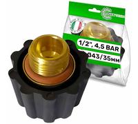 ONIX TECH Steam Cap for Polti Vaporetto or for Polti Vaporella - Setting 4,5 Bar - 1/2" Male Thread - Complete with Seal - Warranty 5 Years
