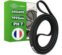 ONIX TECH Tumble Dryer Belt Poly-V 1995 mm PH7 with Original Code 00650499 650499 for Bosch for Balay 9000431719 for Hutchinson - MADE IN FRANCE - Warranty 5 Years