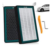 ONKENTET 2 PCS Cabin Air Filter Compatible with Tesla Model 3 Model Y 2023 2022 2021 2020 2019 2018 2017 HEPA Intake Air Filter with Carbon Air Conditional Replacement Interior Accessories