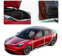 ONKENTET 8 Pack Door Seal Soundproof Kit for Tesla Model 3 2017-2024, EPDM Foam Rubber, Weather Draft Seal Strip, Wind Noise Kit, Front Trunk Cover