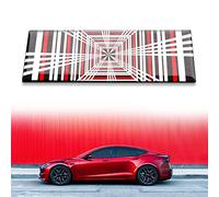 ONKENTET Plaid Emblem 3D Badge Sticker Compatible with Tesla Model 3 Y X S Cybertruck Semi Roadster Performance Stickers Accessories Exterior Decorate Mark Three-Dimensional for Tesla All Models