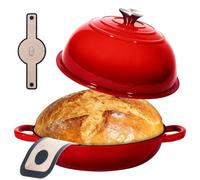 ONKO Sourdough Bread Dutch Oven, 6QT Dutch Oven for Sourdough Bread Baking, Enameled Cast Iron Bread Dome, Round Ceramic Dutch Ovens Pot with Lid for Homemade