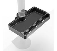 ONKRON Clamp Shelf Organiser 30-35 mm Pole Diameter For Monitor Arm - Screen Shelf for D101E D121E D208E D221E /G70 G140 G280 /PT2 PT3 /TS1220 TS5065 Desk Supplies Organisers A35-B Black