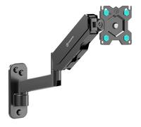 ONKRON PC Monitor Wall Mount for 13-34 Inch Screen, Gas Spring Monitor Arm Wall up to 8 kg - Screen Holder for Wall VESA 75x75 & VESA 100x100/Adjustable Screen Arm Tilt Swivel Rotation G150-B Black