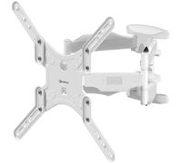 ONKRON Full Motion TV Wall Bracket for 37-70 Inch Screen, Television Wall Mount Weight up to 36,4 kg, Universal TV Bracket Tilt and Swivel VESA 100x100 - VESA 400x400, Television Mount White M5-W