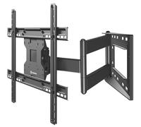 ONKRON Full Motion TV Wall Bracket for 40-75 Inch TVs, Long Reach Television Wall Mount Weight up to 68 kg, Universal Television Mount VESA 100x100-600x400, Tilt and Swivel TV Bracket Black M7L-B