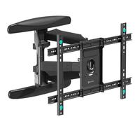 ONKRON Full Motion TV Wall Bracket for 40-75 Inch TVs up to 45,5 kg, Universal Television Mount VESA 200x100-600x400, Movable Television Wall Mount, Tilt and Swivel TV Bracket Black M6L-B
