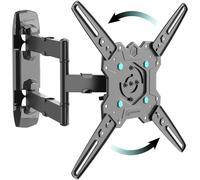 ONKRON Full Motion TV Wall Mount for 32-65 Inch Screen, TV Wall Bracket up to 41 kg, Rotating Television Bracket VESA 100x100 - VESA 400x400, Tilt and Swivel Television Mount Black M4R-B