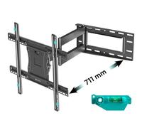 ONKRON Full Motion TV Wall Mount for 40-75 Inch TV Screen, Long Reach TV Wall Bracket up to 68 kg - Universal TV Wall Bracket VESA 100x100-600x400/TV Brackets Tilt and Swivel Rotation M7L-B Black