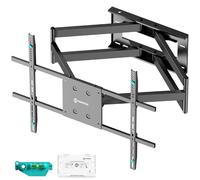 ONKRON Full Motion TV Wall Mount for 42-110 Inch TVs, Heavy Duty TV Wall Bracket up to 100 kg, Extra Long TV Wall Bracket VESA 100x100-800x600, Tilt and Swivel Television Mount Black M8L-B
