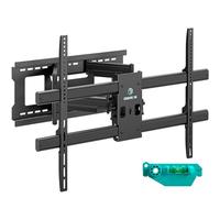 ONKRON Full Motion TV Wall Mount for 42-120 Inch TVs & Interactive Panel, Tilt and Swivel TV Wall Bracket up to 100 kg, Heavy Duty Television Bracket max VESA 1000x600, Television Mount Black M10-B