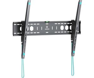 ONKRON Heavy Duty TV Wall Bracket for 60-110 Inch Screen up to 120 kg, Low Profile Tilting TV Bracket, Universal Television Mount VESA 200x200-900x600, Flush Television Wall Mount Black UT12-B