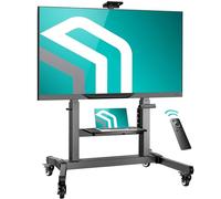 ONKRON Mobile TV Stand Electric Mount for 50-100 Inch Screen, Universal TV Stand up to 120 kg - Electric TV Lift Mechanism VESA 200x200 - VESA 1000x600/Electric Motorised TV Bracket TS1991E-B Black
