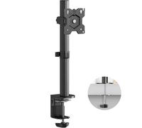 ONKRON Monitor Arm Desk Mount for 13-34 Inch Screen, Single Screen Stand up to 8 kg - Screen Bracket Desk Mount VESA 75x75 & VESA 100x100 mm/Computer Monitor Arm Tilt Swivel Rotation D101E-B Black