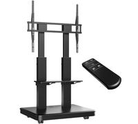 ONKRON Motorised TV Stand 50-120 Inch, 125 kg, max VESA 900x800, TS2811E-B | Electric TV stand on wheels, motorised height up to 1560 mm via remote control, heavy duty, for education & business, black