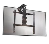 ONKRON Motorized Ceiling TV Mount for 50-75 Inch TVs up to 88.2 lbs, Electric Ceiling Mount TV Bracket Flip Down, VESA 200x200-600x600, Tilting Mount with Remote, fits Flat & Pitched Roof, Black