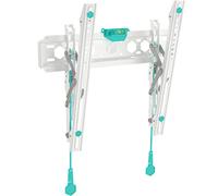 ONKRON TIlting TV Wall Bracket for 32-70 Inch TVs up to 60 kg, Low Profile TV Wall Mount VESA 75x75-400x400, Universal Television Bracket Flush, Ultra Slim Television Mount White TM5-W