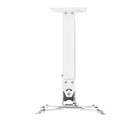 ONKRON Universal Projector Ceiling Mount Extendable Weight up to 10 kg, Projector Ceiling Bracket Tilt & Swivel, Height Adjustable Wall Mounts for Video Projectors, for Home Cinema White K5A-W