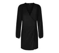 ONLY Women's Onlalma Life Poly L/S Gina Dress Solid, Black, S