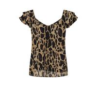 Onlasta Life Capsleeve V-Neck Top WVN, Black, S