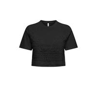 Onlbetsy Life S/S O-Neck Mix Top JRS, Black, S