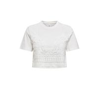 Onlbetsy Life S/S O-Neck Mix Top JRS, Cloud Dancer, XS