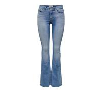Onlblush Life Mid Flared DNM - female - ONLY - Flare Jeans - Blue - XS L34 - Jeans XS L34
