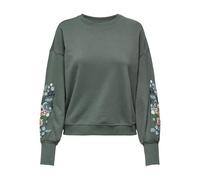 Onlbrooke L/S O-Neck Flower SWT Noos, Balsam Green, S