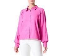 ONLCARO L/S Linen BL Puff Shirt CC PNT, Raspberry Rose, M
