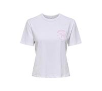 Onldina Life S/S Club Top Box JRS, Bright White, S