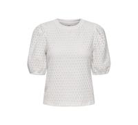 Onlelisa S/S O-Neck Top Box JRS, Cloud Dancer, L