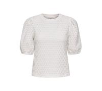 Onlelisa S/S O-Neck Top Box JRS, Cloud Dancer, M