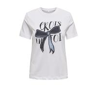 Onlemma Life Reg S/S Lady Top Box JRS, Bright White, M