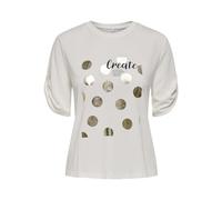 Onlfree Life S/S Create Top Box JRS, Cloud Dancer, XS