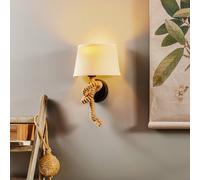 ONLI Corda wall lamp with textile shade and rope decoration