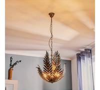 ONLI Felce pendant light in bronze fern design