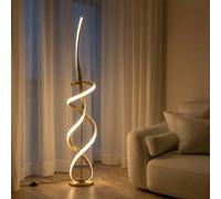 ONLI Kira LED floor lamp, height 140 cm, gold-coloured, metal, 4000K