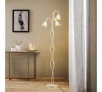 ONLI Lucrezia floor lamp in ivory with flower shade