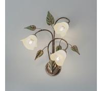 ONLI Miranda wall light, 3-bulb, bronze