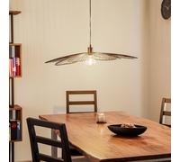 ONLI Nera Fiore pendant light, flower shape, metal