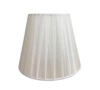 ONLI Pack of 6 Lampshades Made of Fabric White Semi-Transparent Diameter 15 cm E14, Textile
