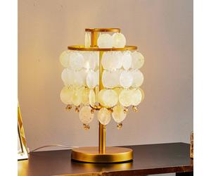 ONLI Ruben table lamp with mother-of-pearl discs